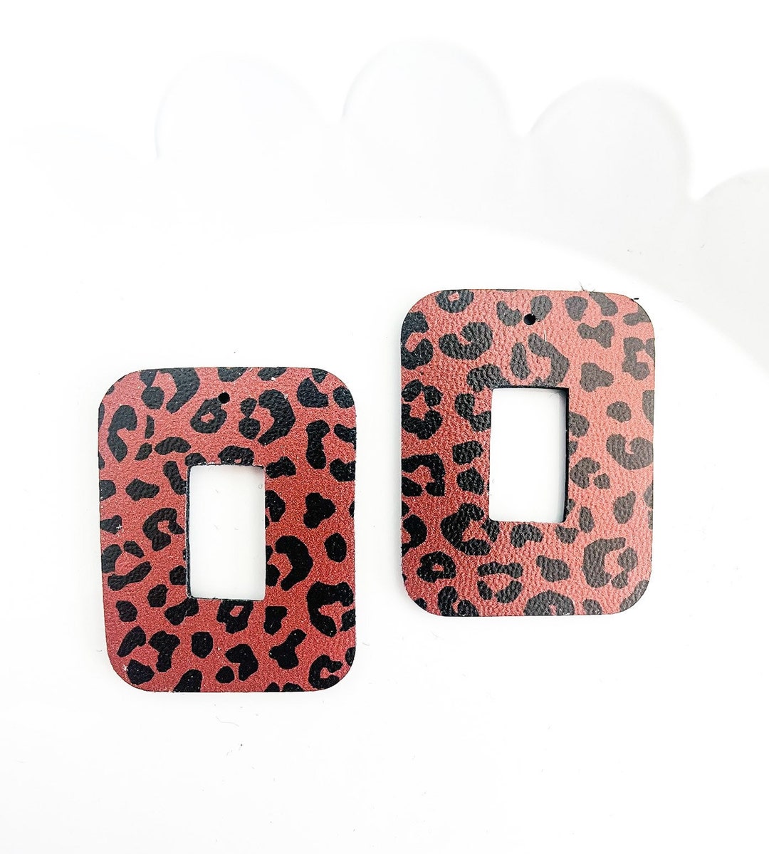 Bronze Leopard Faux Leather Findings Leather Findings Etsy