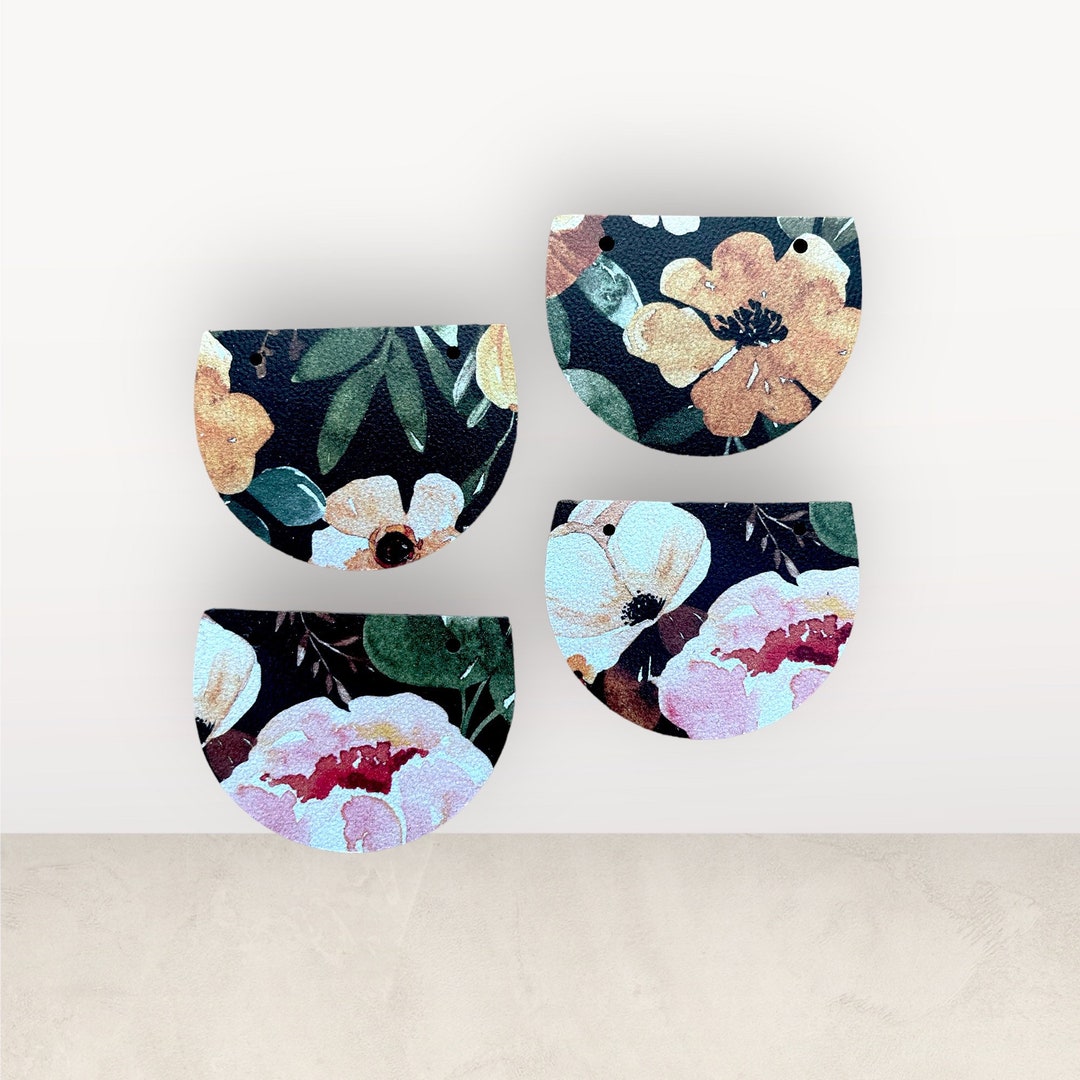 Floral Leather Findings Leather Findings Boho Findings Etsy