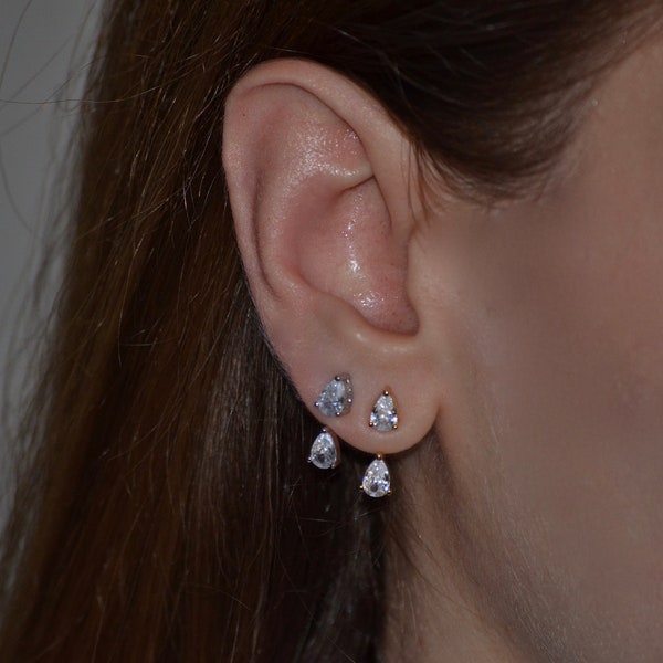 Anita Ko Inspired Studs zircon crystal earring - 1 piece