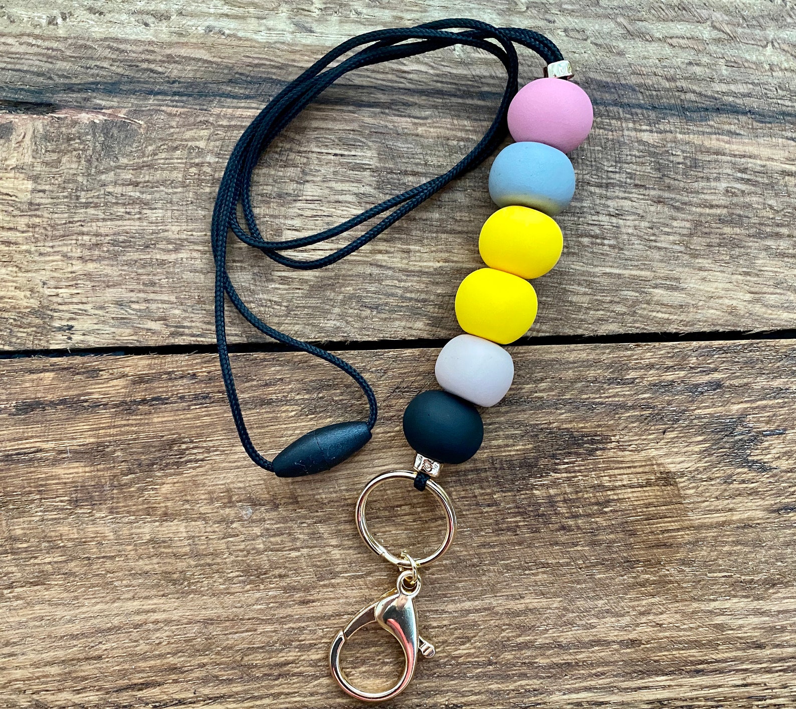 Pencil Beaded Teacher Lanyard Pencil Lanyard Pencil Etsy