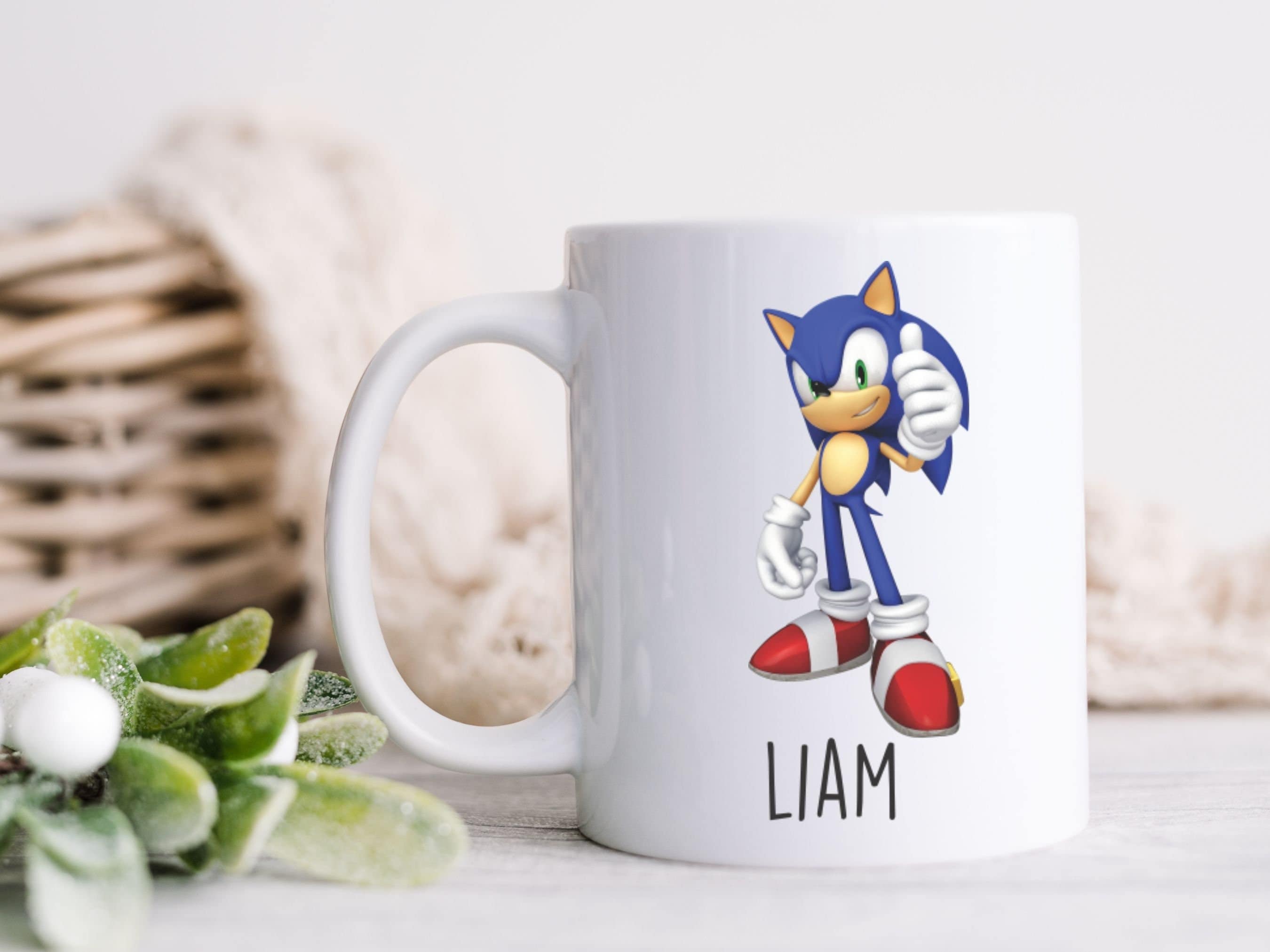 Sonic The Hedgehog Let's Roll 16 Ounce Ceramic Mug