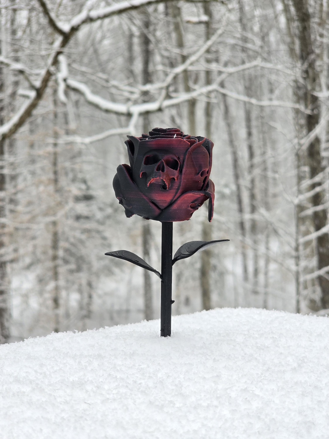 Forbidden Skull Rose 3d Printed - Etsy
