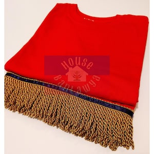 100% Cotton Mens & Womens Fringed Shirts Multiple Colors