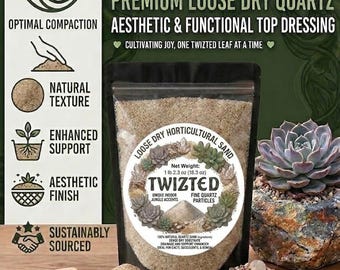 Twizted Horticultural Sand - Premium Loose Dry Quartz Top Dressing