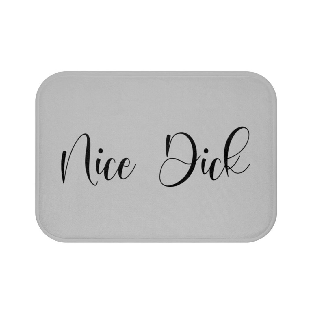 Bath Mats, Nice Dick, Bathroom Decor, Funny Bath Mats Etsy