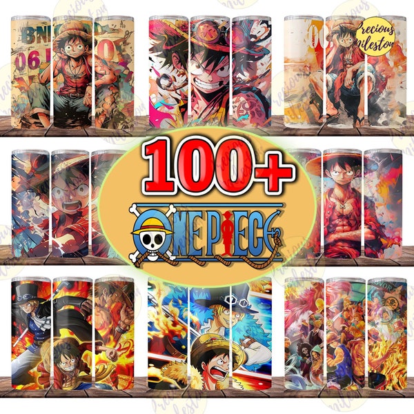 100+ One Piece Tumbler Png, Movie Character Tumbler Digital Design, Luffy Skinny Tumbler 20oz Design, Instant Download