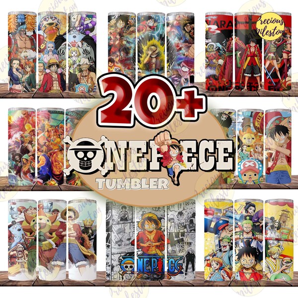20+ One Piece Tumbler Png, Movie Character Tumbler Digital Design, Luffy Skinny Tumbler 20oz Design, Instant Download