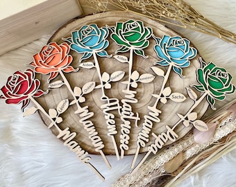 Rose nounou, maîtresse, ATSEM, maître... Cadeau