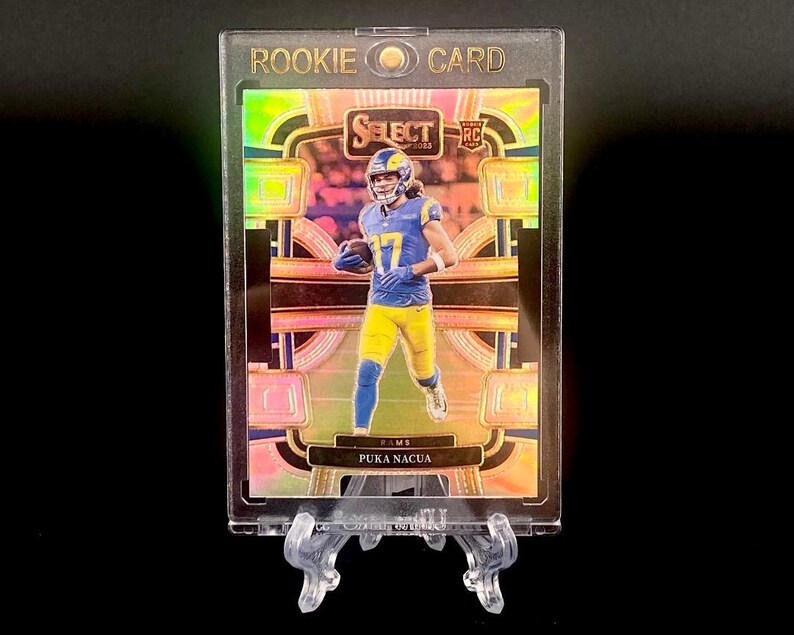 Puka Nacua Rookie Card! Display-ready Collectors Set W/ Acrylic Cases ...
