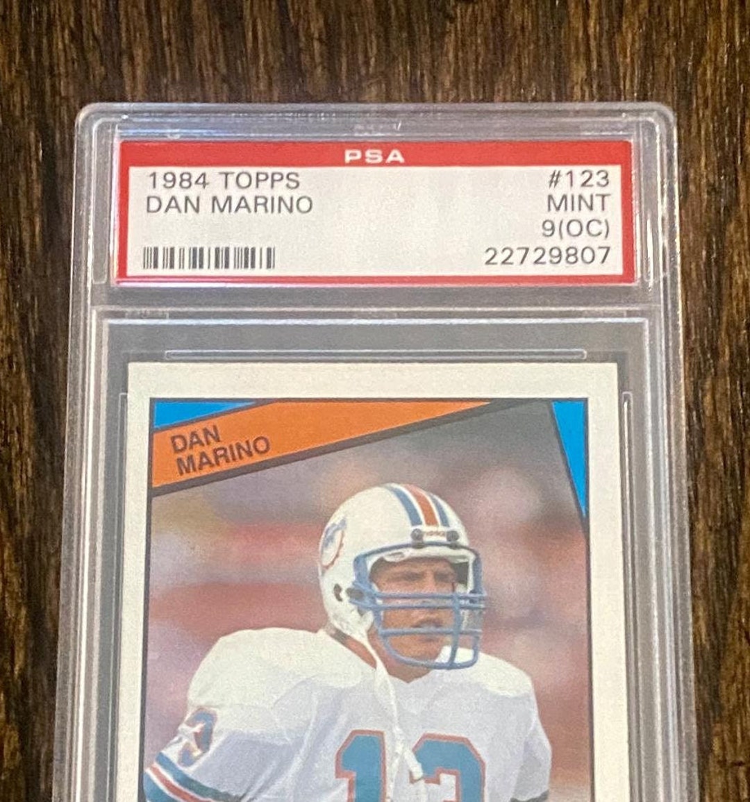 Graded Dan Marino RC PSA 9 oc Mint 1984 Topps Rookie Etsy