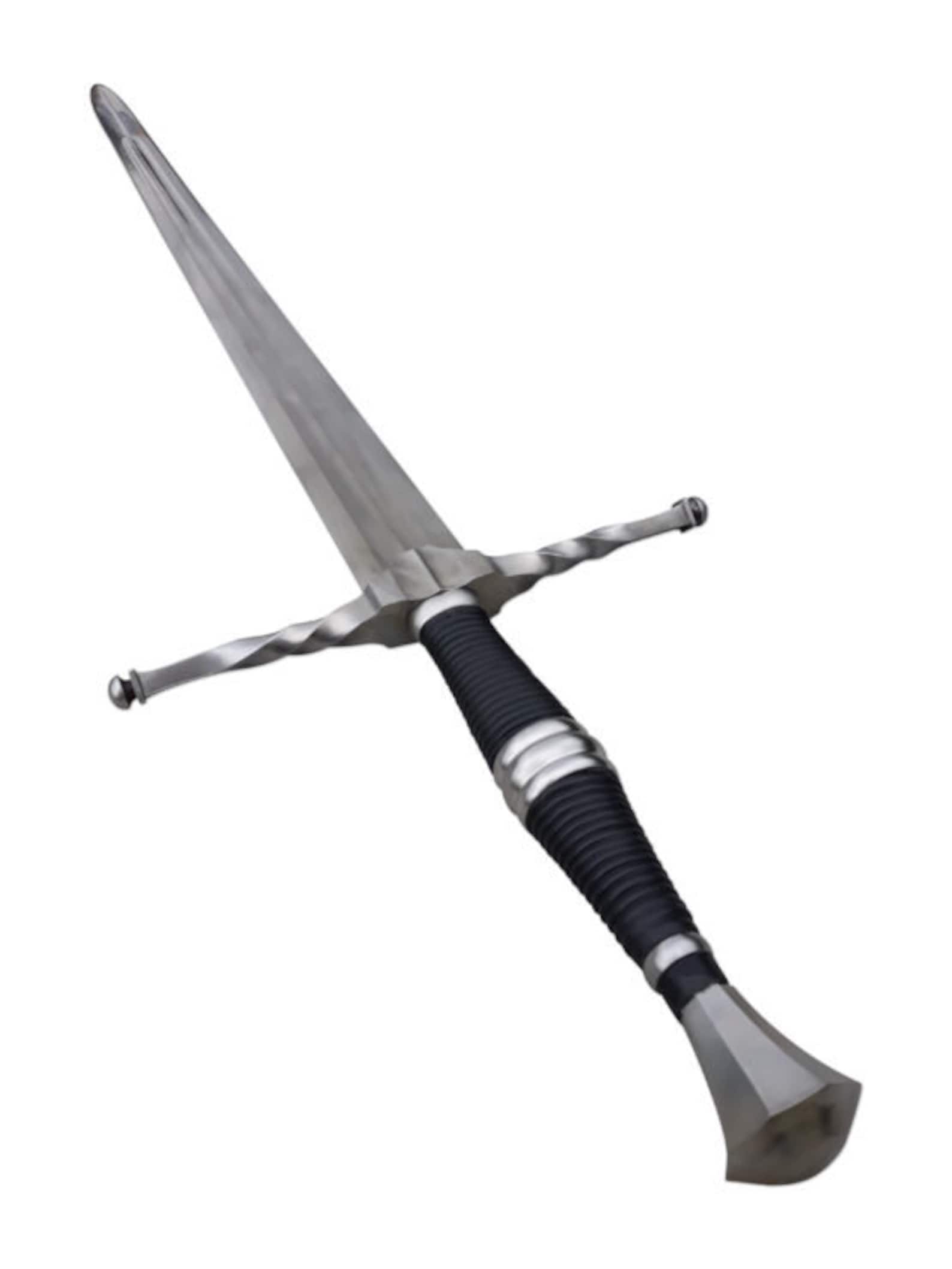 Battle ready medieval steel sword with sheath Etsy