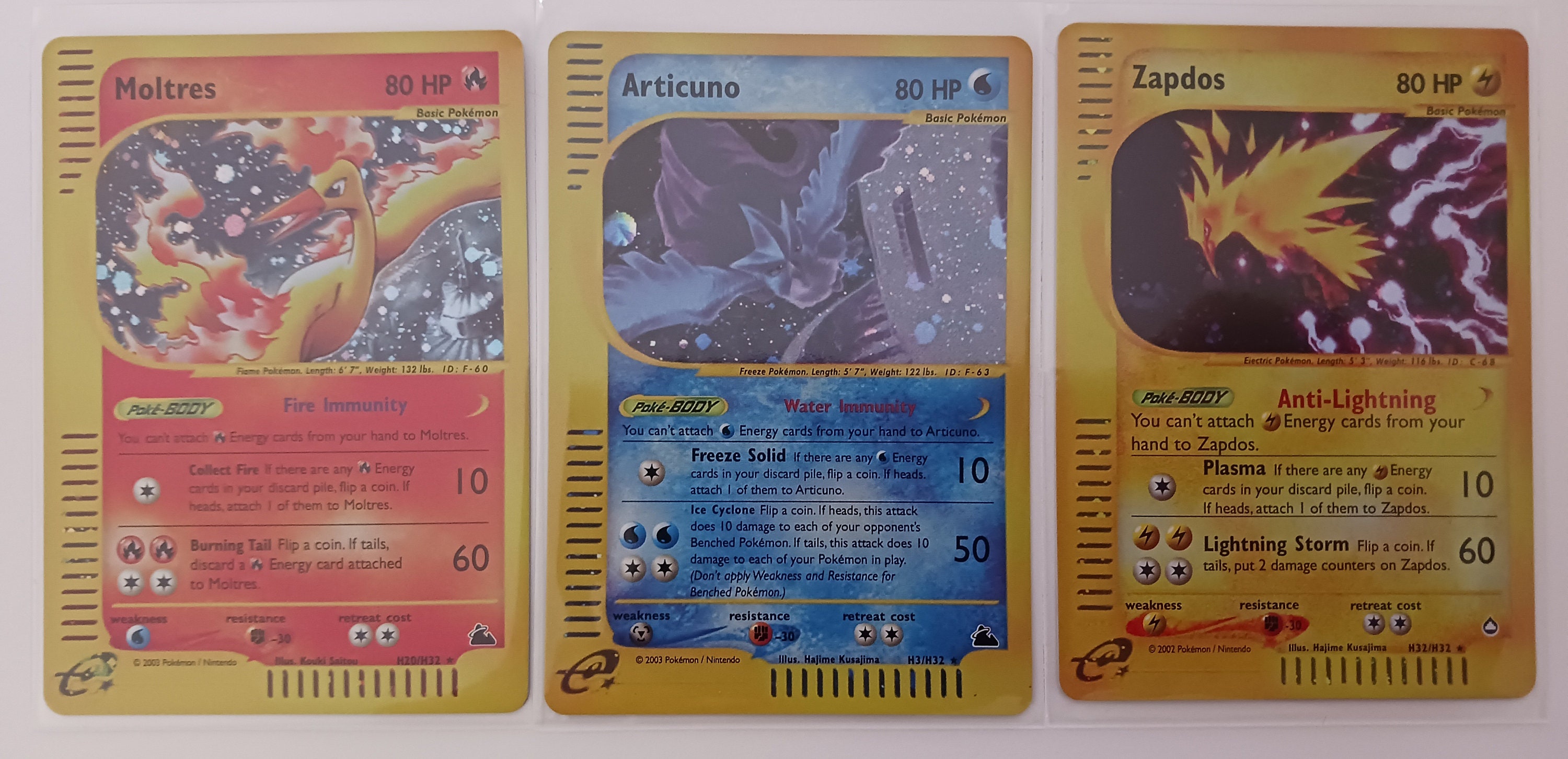 Galarian Articuno Zapdos Moltres - Evolving Skies - Legendary Card Set -  Rare 3 Card Lot