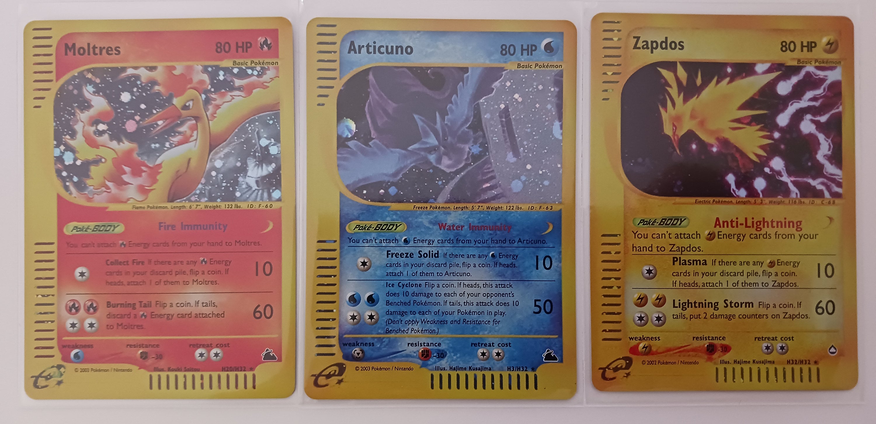 GOLD Articuno GX metal collector's Replica