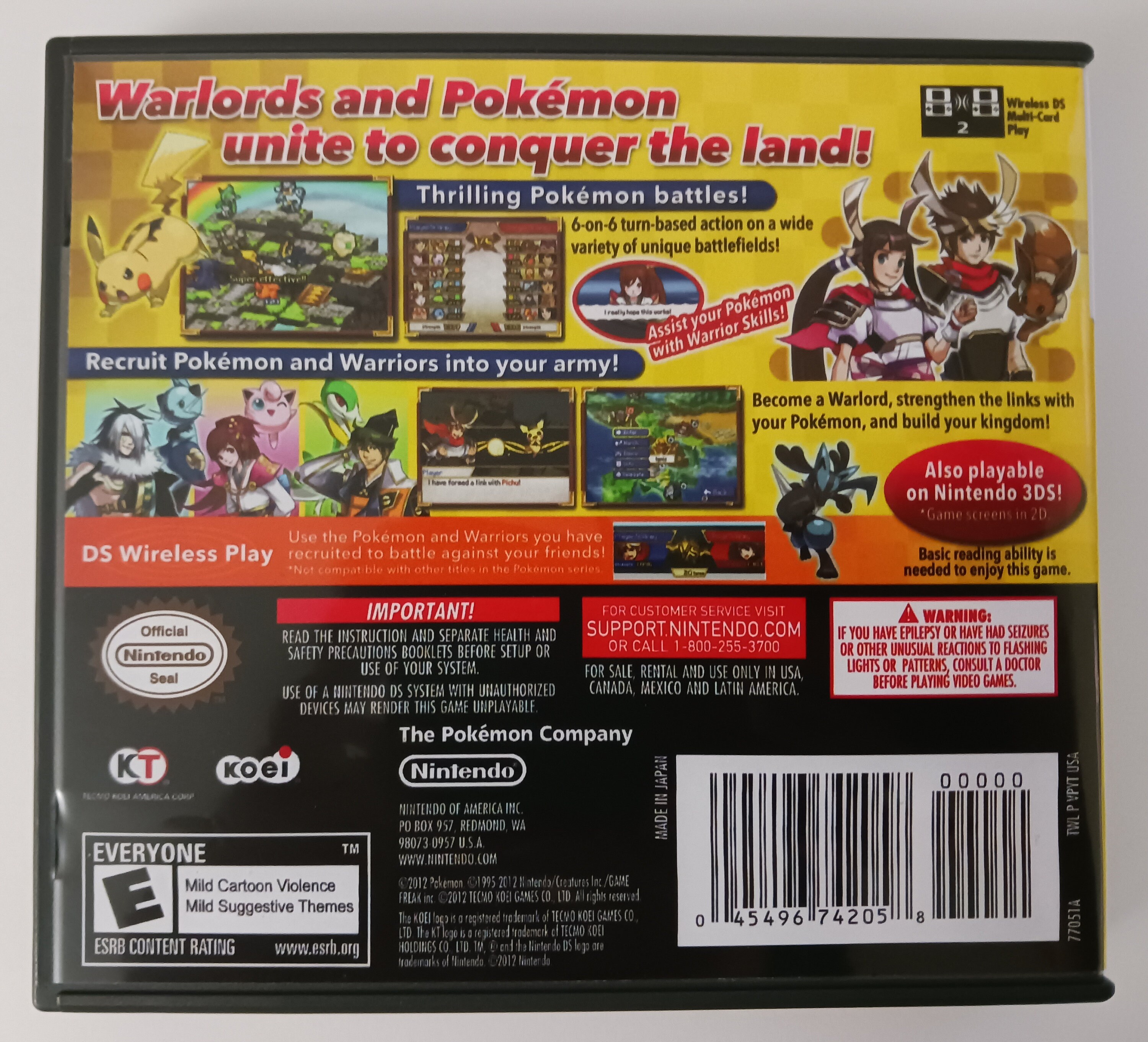 Pokémon/pokemon Conquest Nintendo DS Reproduction/r4 ROM Etsy