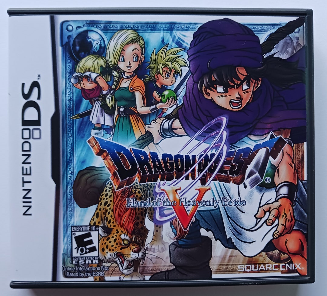 Dragon Quest V Hand Of The Heavenly Bride Nintendo Ds Reproductionr4 Rom Etsy