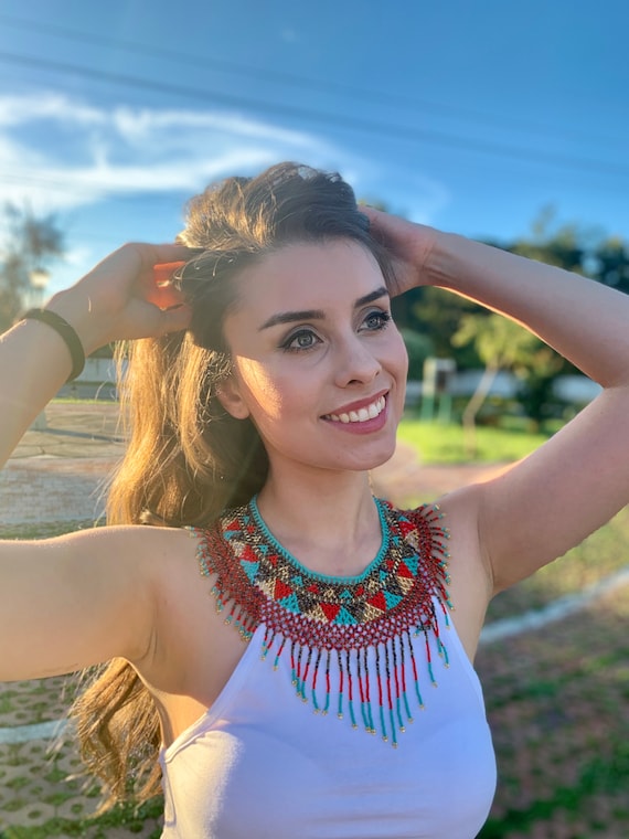Collar colombiano hecho a mano Esperanza / Étnico / Wayuu Etsy España