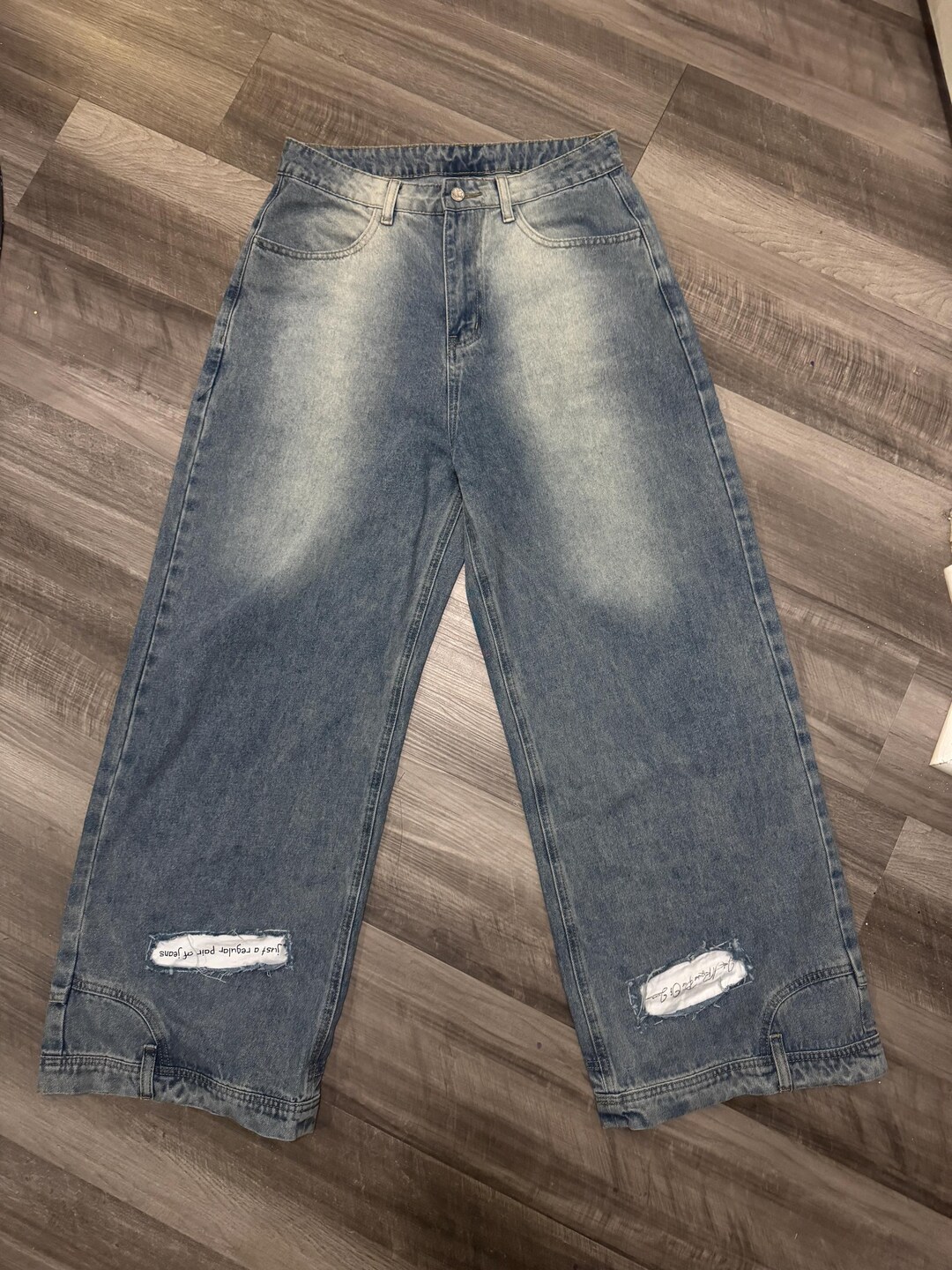 Upside Down Jeans - Faded Front, Rip Detail, Unique Pockets at the ...