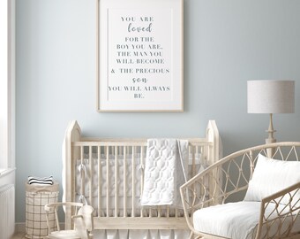 Boys Nursery Wall Art/Precious Boy Quote/Son Wall Art/DIGITAL FILE