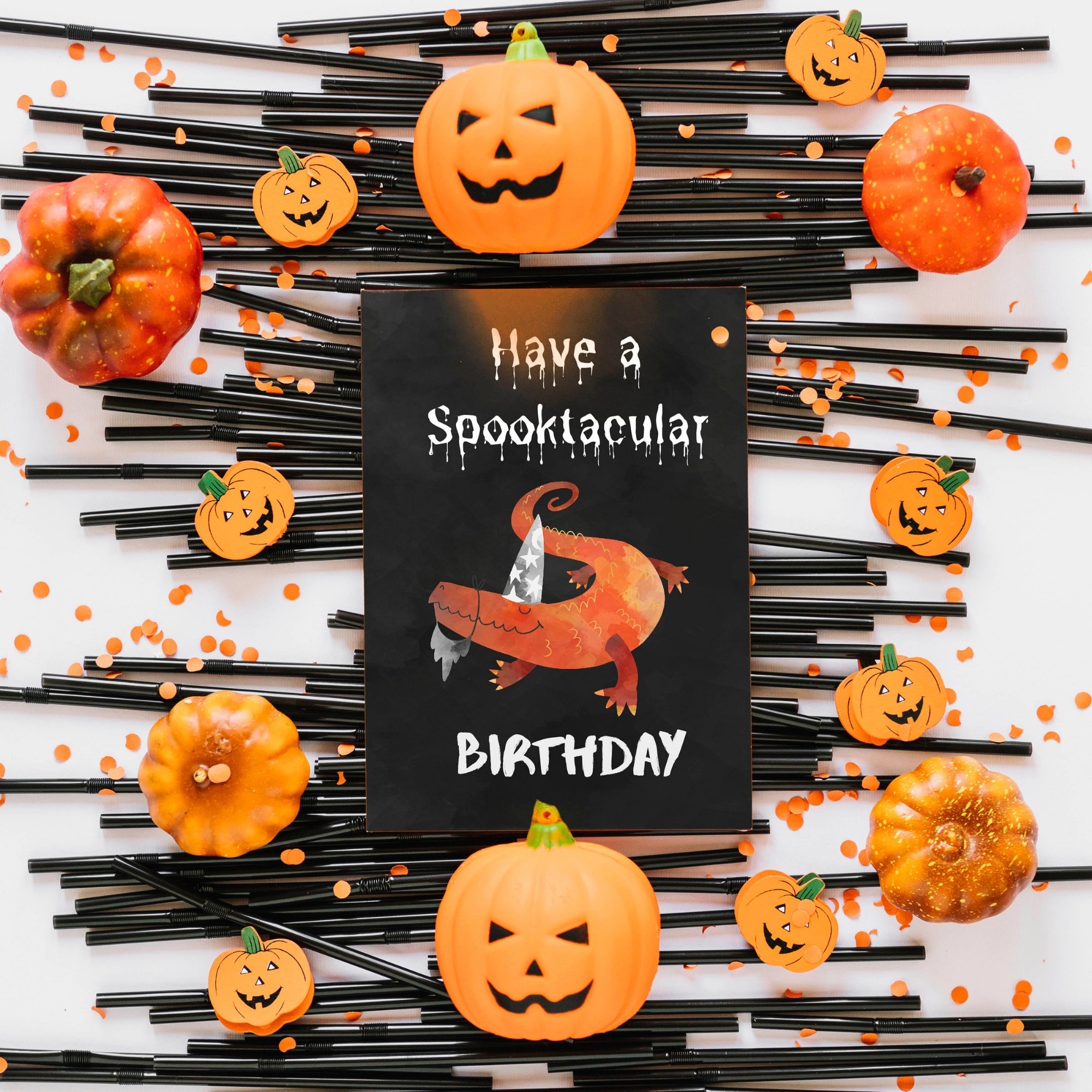 Happy Birthday Halloween Card
 Happy Birthday Halloween Greeting Card Funny Halloween Etsy España