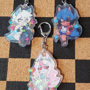 BNA: Brand New Animal 2 inch acrylic anime keychain charms