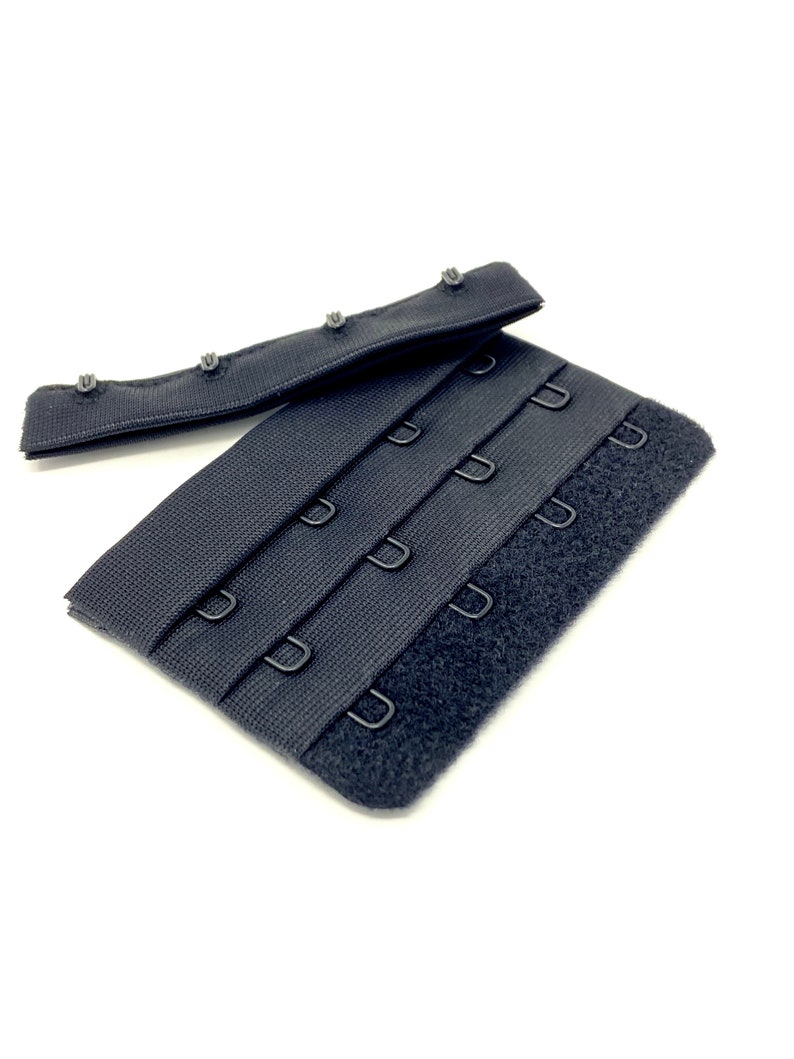 Black White 3x4 Row Hook /& Eye Closure Fastener 75mm wide for DIY