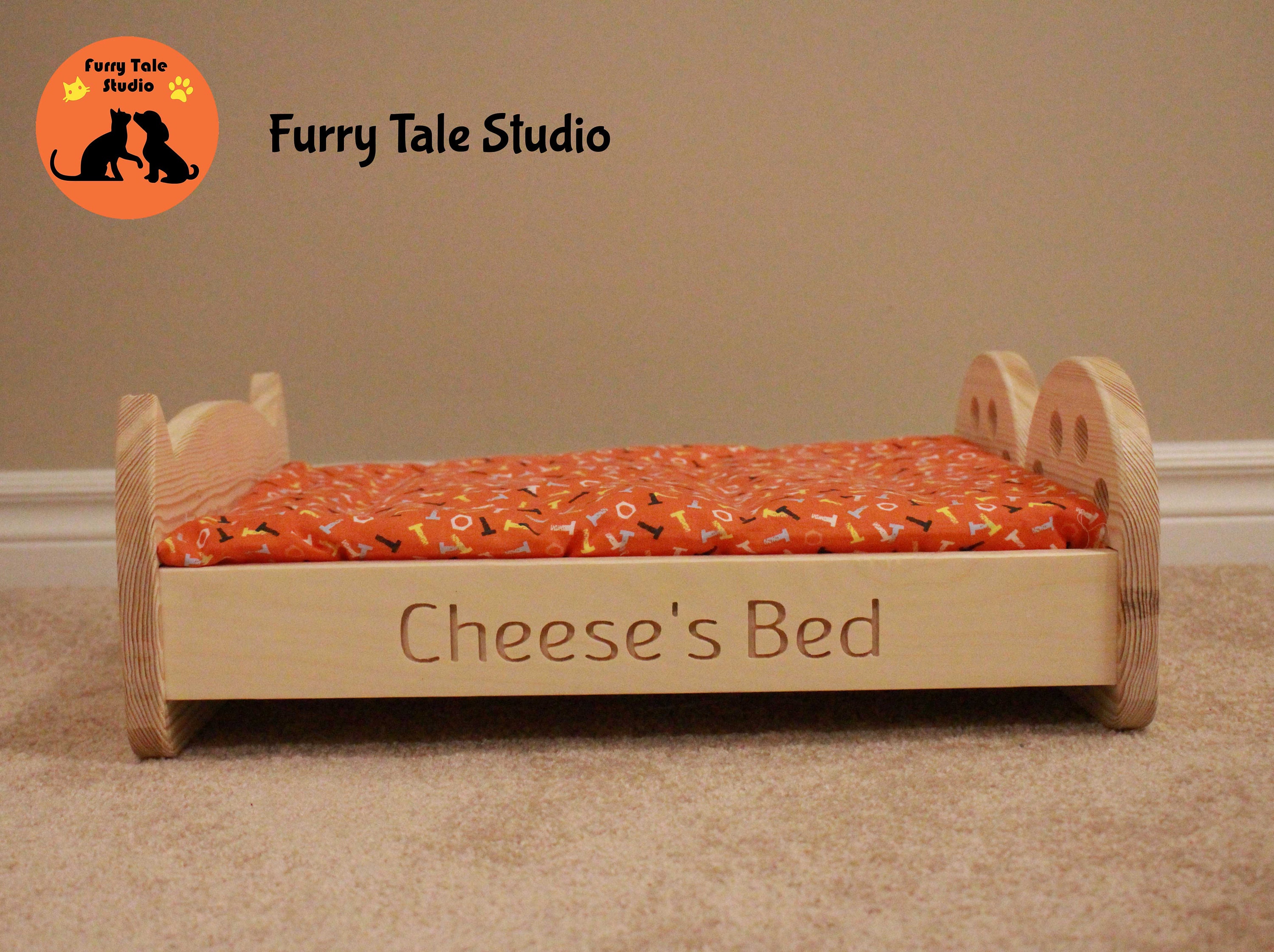 Buy Custom Solid Wood Cat Bed / Cute Cat Furniture / Pet Furniture