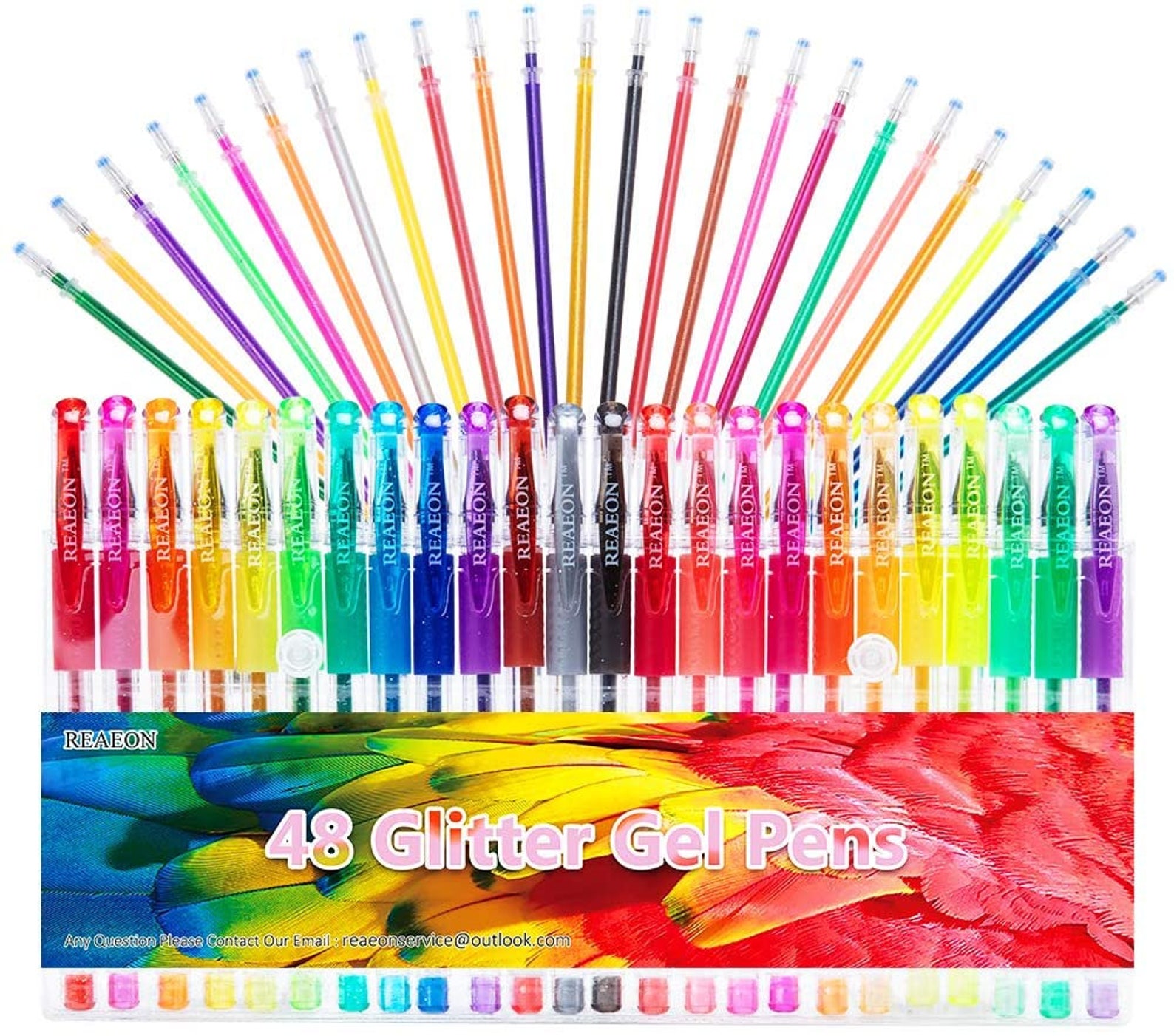 24 piece glitter pen set with 24 ink refills Etsy