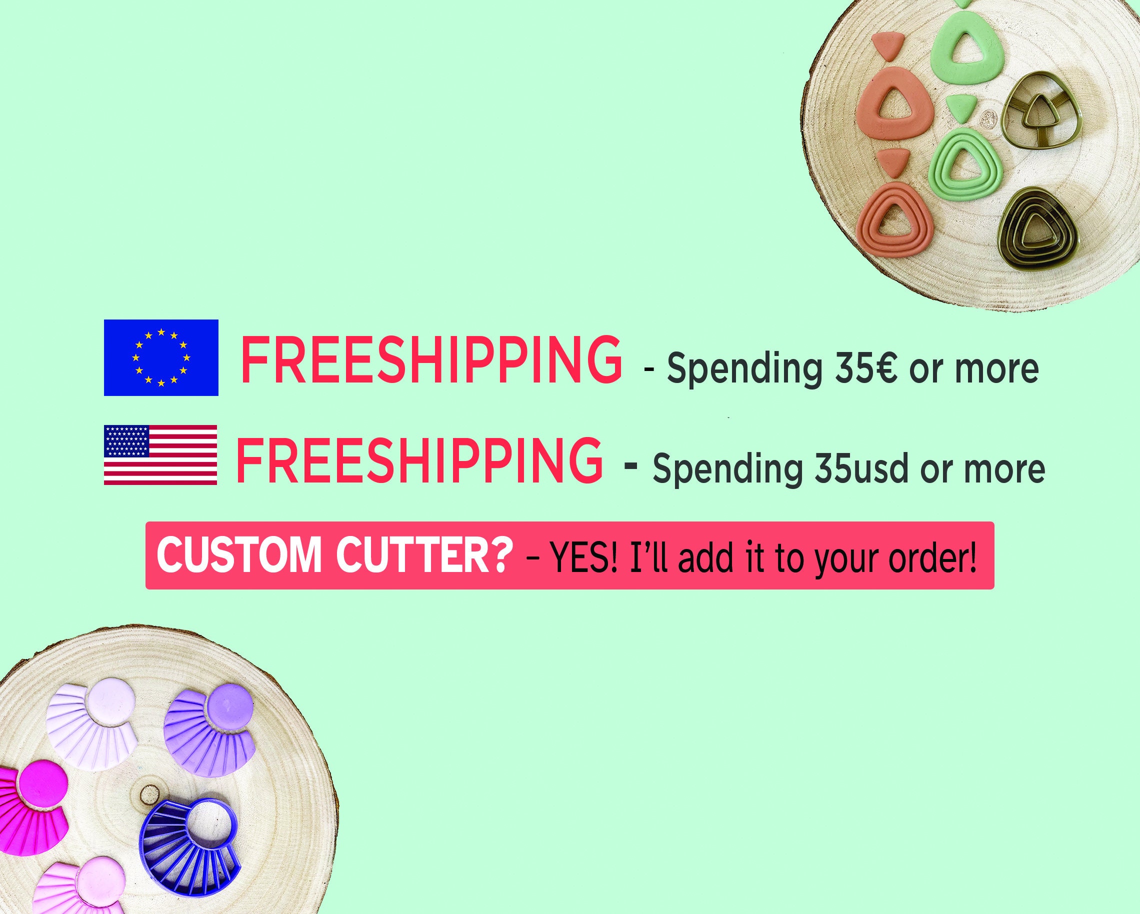 Art Deco Polymer Clay Cutter Polymer Clay Supplies Etsy