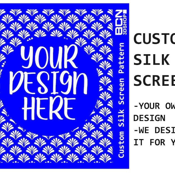 Custom Pattern Silk Screen for Polymer Clay