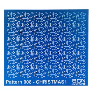 Christmas Pattern Silk Screen for Polymer Clay