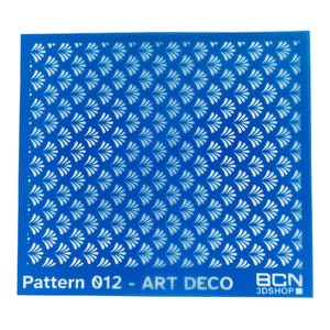 Art Deco Pattern Silk Screen for Polymer Clay