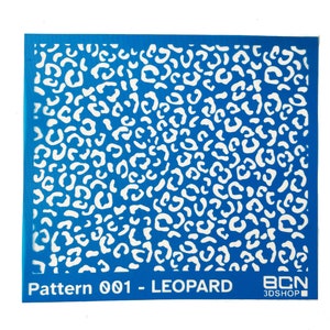 Leopard Pattern Silk Screen for Polymer Clay
