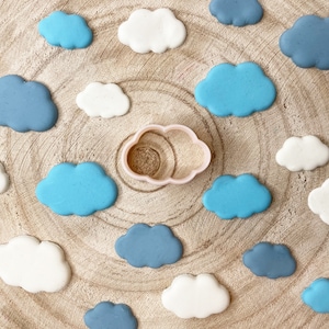Formine per argilla polimerica Cloud - Diverse dimensioni - Formine per fondente e biscotti