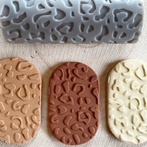 Rullo per texture in argilla polimerica leopardata | motivi stampati animali | stampatrice per sapone | consistenza | argilla | Timbri in pasta polimerica