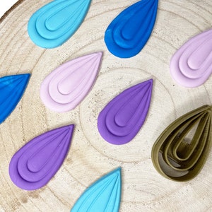 Elegant Drop Polymer clay cutter | Ceramic clay cutters set | Clay cutting tools | Polmer Clay tools
