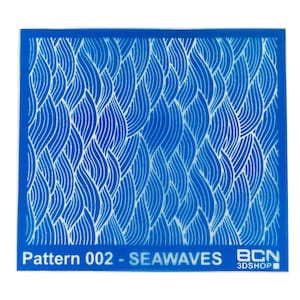 Sea Waves Pattern Silk Screen for Polymer Clay