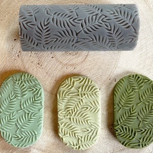 Polymer Clay Leaf Texture Roller | polymer clay patterns | Leaves texture | Polymer Clay Leaves Pattern