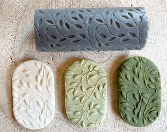 Polymer Clay Vines Texture Roller | polymer clay patterns | Vine texture | Polymer Clay Vines Pattern