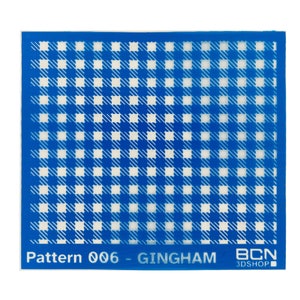 Gingham Fabric Pattern Silk Screen for Polymer Clay