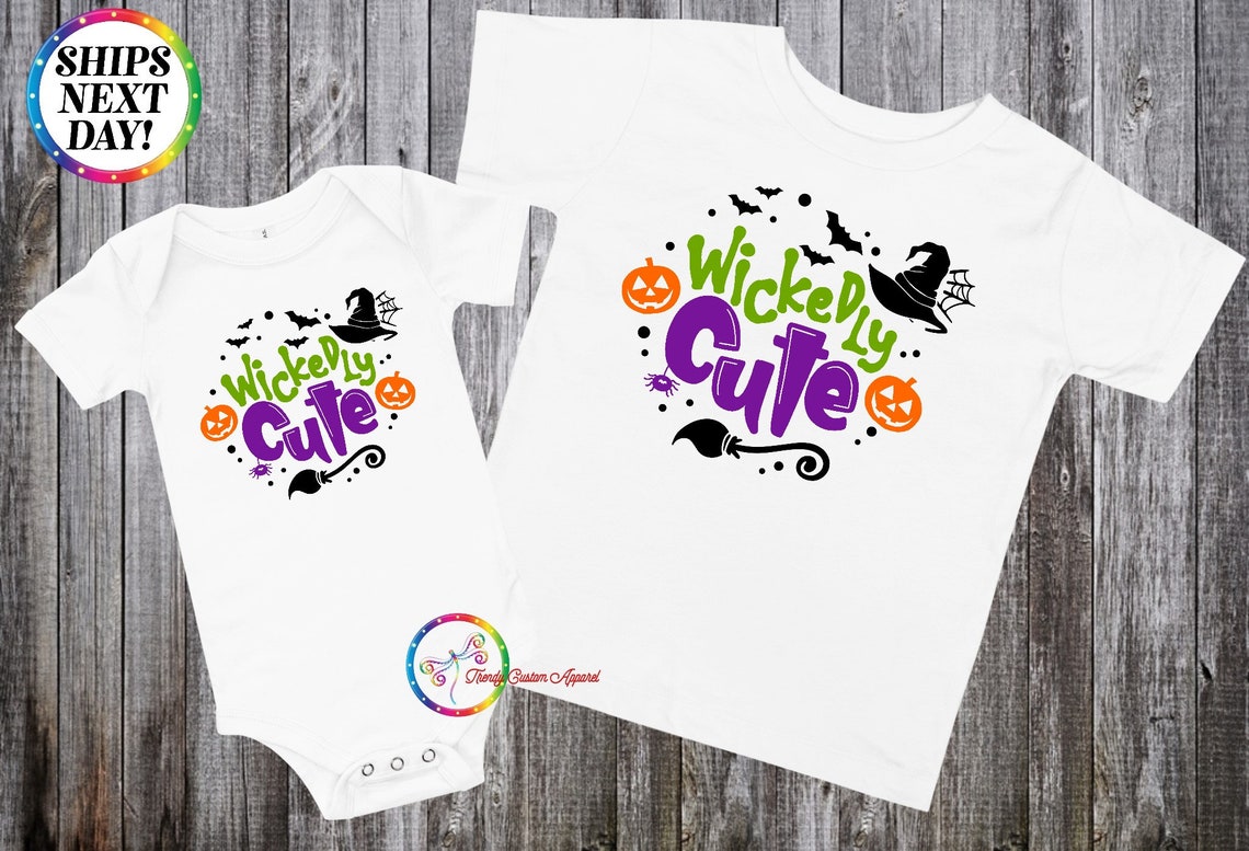 Wickedly Cute Baby Onesie Baby Halloween Outfit Halloween | Etsy