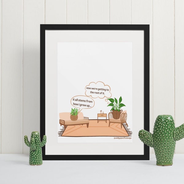 Funny Therapy Office Decor, Plant Therapy, Therapy Office Decor, Digital Download, Therapist Gift, Therapist Office Decor, Counselor Gifts