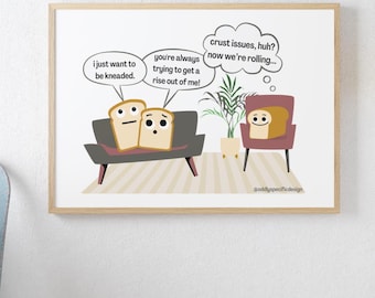 Funny Therapy Office Decor, Couples Therapy, Therapy Office Decor, Printable Wall Art, Trust Issues, Therapist Office Decor, Crust Issues