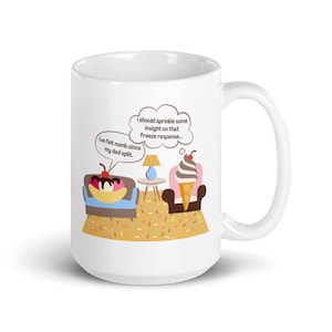 Lustiger Therapeut Becher, Frostantwort, Therapeut Geschenk, Eiscreme Becher, Therapeut Becher, Therapie Büro, Stress Reaktion, Geschenke für Therapeuten