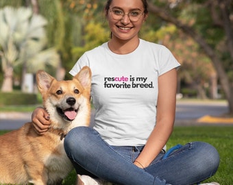Rescute Is My Favorite Breed Shirt, Rescue Dog Shirt, Rescue Cat Shirt, Rescue Is My Favorite Breed, Rescue Dog T-shirt, Adopt Don't Shop