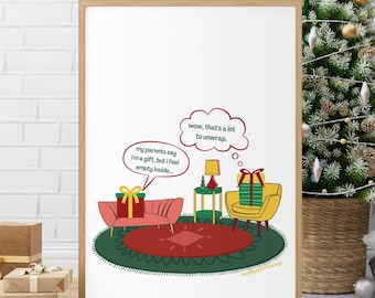 Funny Therapy Office Decor, Christmas Therapy, Therapy Office Decor, Printable Wall Art, Therapist Gift, Therapist Office Decor, Therapy Art