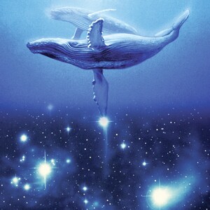Star Whales, space, Giclée print, astronomical art, signed and numbered