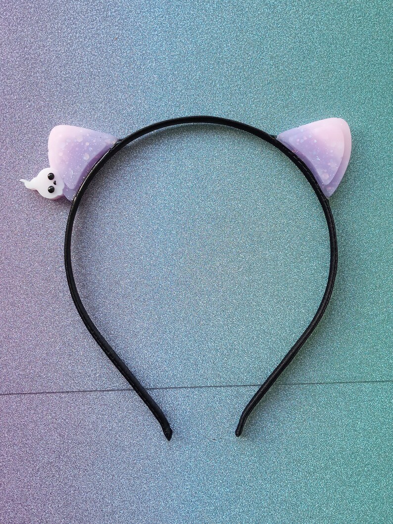 Handmade pastel goth spooky cat ears headband Etsy Handmade pastel goth spooky cat ears headband Etsy