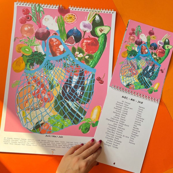 Seasonal Fruits and Vegetables Chart Etsy UK