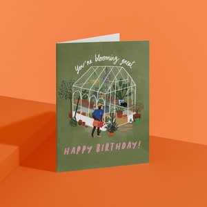 Carte d'anniversaire, tu t'épanouis à merveille