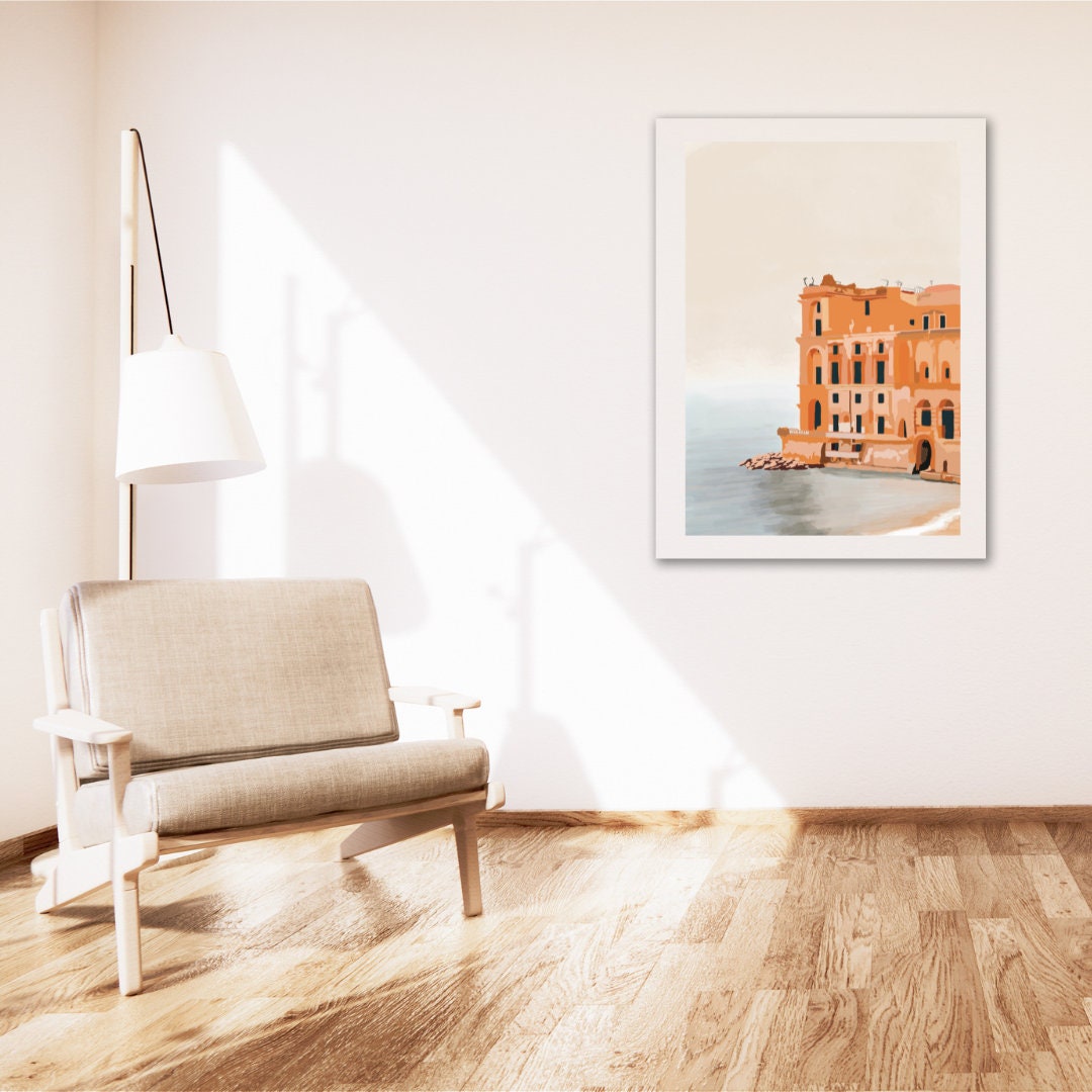 イタリア、ナポリのポスター - Etsy 日本